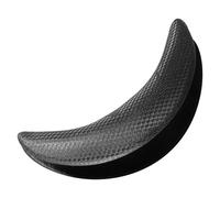 Repose-nuque en Caoutchouc Noir pour Bac à Shampoing Salon | Bord Amorti, Forme en U et Base Texturée, Usage Maison pour Adultes et Spas