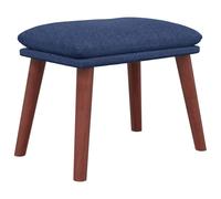 Repose-pied Bleu 45x29,5x35 cm Tissu