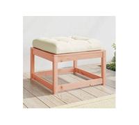 vidaXL Tabouret de jardin avec coussin Bois massif Douglas