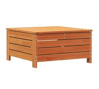 Repose-pied de jardin cire marron 62x63,5x32 cm bois pin massif