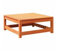 Repose-pied de jardin cire marron 70x70x30cm bois de pin massif