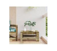 vidaXL Tabouret de jardin en pin imprégné