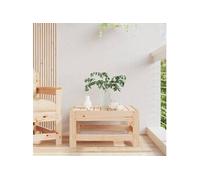 vidaXL Tabouret de jardin en pin massif