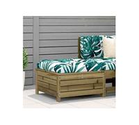 vidaXL Tabouret de jardin 62x63,5x32 cm Bois de pin imprégné
