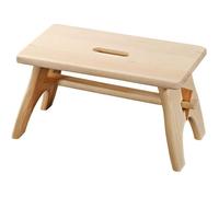 Repose pied en bois en pin - Beige - L x 42 x H 20,5 cm