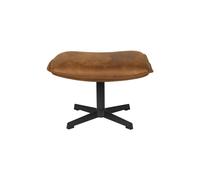 Repose-pied en cuir PU brun John