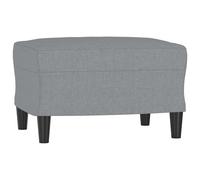 Repose-pied Gris clair 60x50x41 cm Tissu