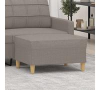 Repose-pied Gris Clair 60x50x41 cm Tissu Tabouret Pouf Meuble Salon vidaXL