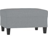 Repose-pied Gris clair 70x55x41 cm Tissu