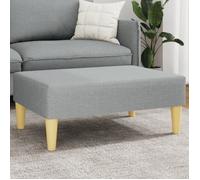 vidaXL Tabouret 77x55x31 cm en tissu gris clair