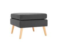 VidaXL Repose-pied en tissu - Gris foncé