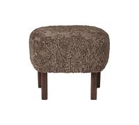 Repose-pied Ingeborg peau de mouton LxWxH 51x41x38cm