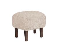 Repose-pied Ingeborg peau de mouton LxWxH 51x41x38cm