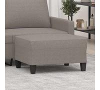 vidaXL Repose-pied en tissu taupe 60x50x41 cm