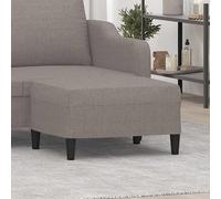 vidaXL Repose-pied Taupe Tissu