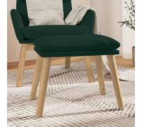 Repose-pied Jaune Moutarde 45x29,5x35 cm Velours Pouf Tabouret de Salon vidaXL