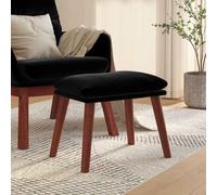 Repose-pied Jaune Moutarde 45x29,5x35 cm Velours Pouf Tabouret de Salon vidaXL