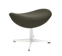 Repose-pied L'Oeuf/Egg™ étoffe satin polished aluminium base