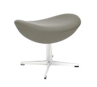 Repose-pied L'Oeuf/Egg™ étoffe satin polished aluminium base