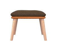 vidaXL Repose-pied Marron 45x29,5x35 cm Tissu et similicuir