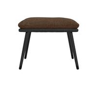 vidaXL Repose-pied Marron 45x29,5x35 cm Tissu et similicuir