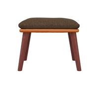 vidaXL Repose-pied Marron 45 x 29,5 x 35 cm Tissu et similicuir