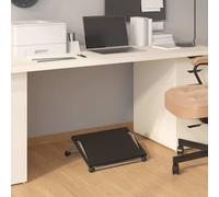 Repose-pied Noir 45x40x13,5 cm pouf pouf ottoman pouf noir tabouret vidaXL