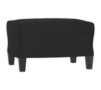 Repose-pied Noir 60x50x41 cm Tissu microfibre