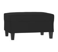 Repose-pied Noir 70x55x41 cm Tissu microfibre