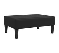 Repose-pied noir 77x55x31 cm similicuir