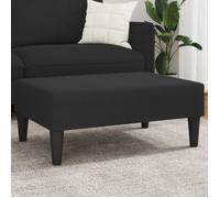 Repose pied noir 77x55x31 cm velours