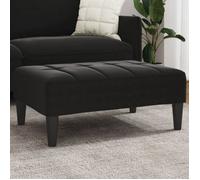 vidaXL Repose-pied 77x55x31 cm velours noir