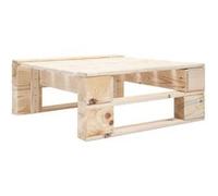 Repose pied palette de jardin bois Marron G