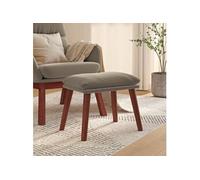 Repose-pied Pouf de Salon Tabouret de Canapé Meuble de Salle de Séjour Tabouret de Salon Intérieur Gris Clair 45x29,5x35 cm Velours