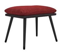 vidaXL Repose-pied Rouge bordeaux 45x29,5x35 cm Tissu et similicuir