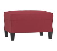 Repose-pied Rouge bordeaux 60x50x41 cm Similicuir