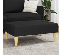 vidaXL Repose-pied 379555 en tissu 77 x 55 x 31 cm noir