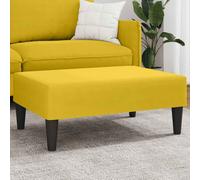 vidaXL Repose-pied 77×55×31 cm en velours jaune