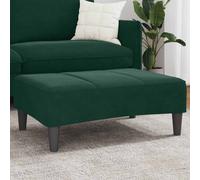 Vidaxl Repose-Pied Vert Foncé 77x55x31 Cm Velours Vert