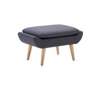 Repose pied Tapisserie en tissu 73 x 43 x 42 cm Gris foncé