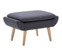 vidaXL Pouf Repose-pied Tapisserie Tissu Gris foncé Salle de séjour