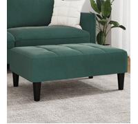 vidaXL Repose-pied 4007368 velours 77x55x31 cm Vert foncé