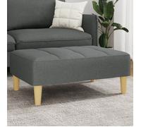Repose-pied - VIDAXL - 77x55x31 cm - Tissu - Gris foncé - Design contemporain