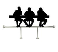 Repose-Pieds de Bar Améliorez Le Confort Du Bar avec Ce Kit Complet Repose-pieds (usage Commercial Pubs Et Cafés) Ses Tubes Support Au Design Minimaliste(Silver,380cm/12.5ft)