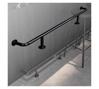 Repose-pieds de bar avec barre de fixation sous comptoir et matériel de montage inclus. Barre de repose-pieds robuste, noir mat. Kit de repose-pieds de bar complet en tube carré d'acier robu