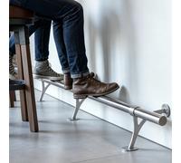 Repose-Pieds de Bar Kit Barre Soutien Double pour Usage Domestique, Tube Acier Inoxydable Appui Confortable, Rail Sous Comptoir îLot Cuisine, Installation Facile(11.5ft/3.5m)