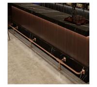 Repose-Pieds De Bar Kit De Rail Pied Bar L'île Cuisine, 1.3 '' O.D Zone Repos Des Pieds En Acier Inoxydable, Livré Avec Un Ensemble Complet D'accessoires D'installation(L120cm/3.9ft)
