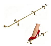 Repose-Pieds De Bar Kit pédale bar de luxe rétro, Installez une zone repos des pieds sous l'armoire bibliothèque l'île cuisine, Acier inoxydable 1,3 '' OD(L100cm/3.3ft)