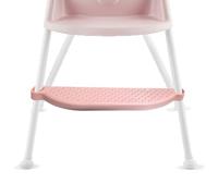 Repose-pieds de chaise réglable - Accessoire de chaise haute, ajustement universel avec pinces de position de précision, bois robuste, idéal pour le lieu de travail, les bureaux, les dortoirs
