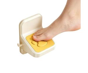 Repose-pieds de douche - Piédestal à ventouse pour le toilettage | Prise en main de stabilité avec piquets de suspension et dessus ergonomique incliné antidérapant, aide au rasage de baignoire pour